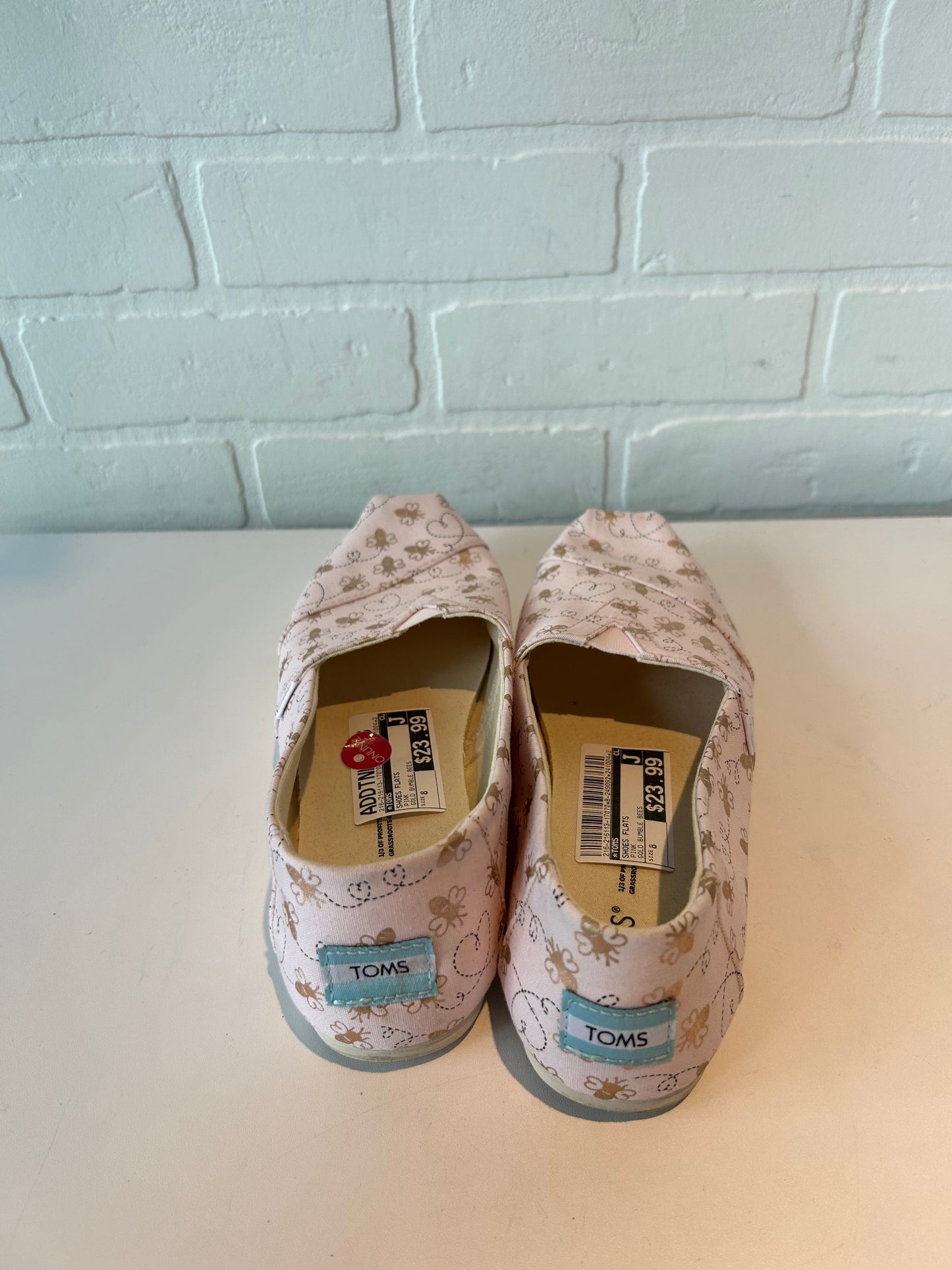 Shoes Flats By Toms In Pink, Size: 8