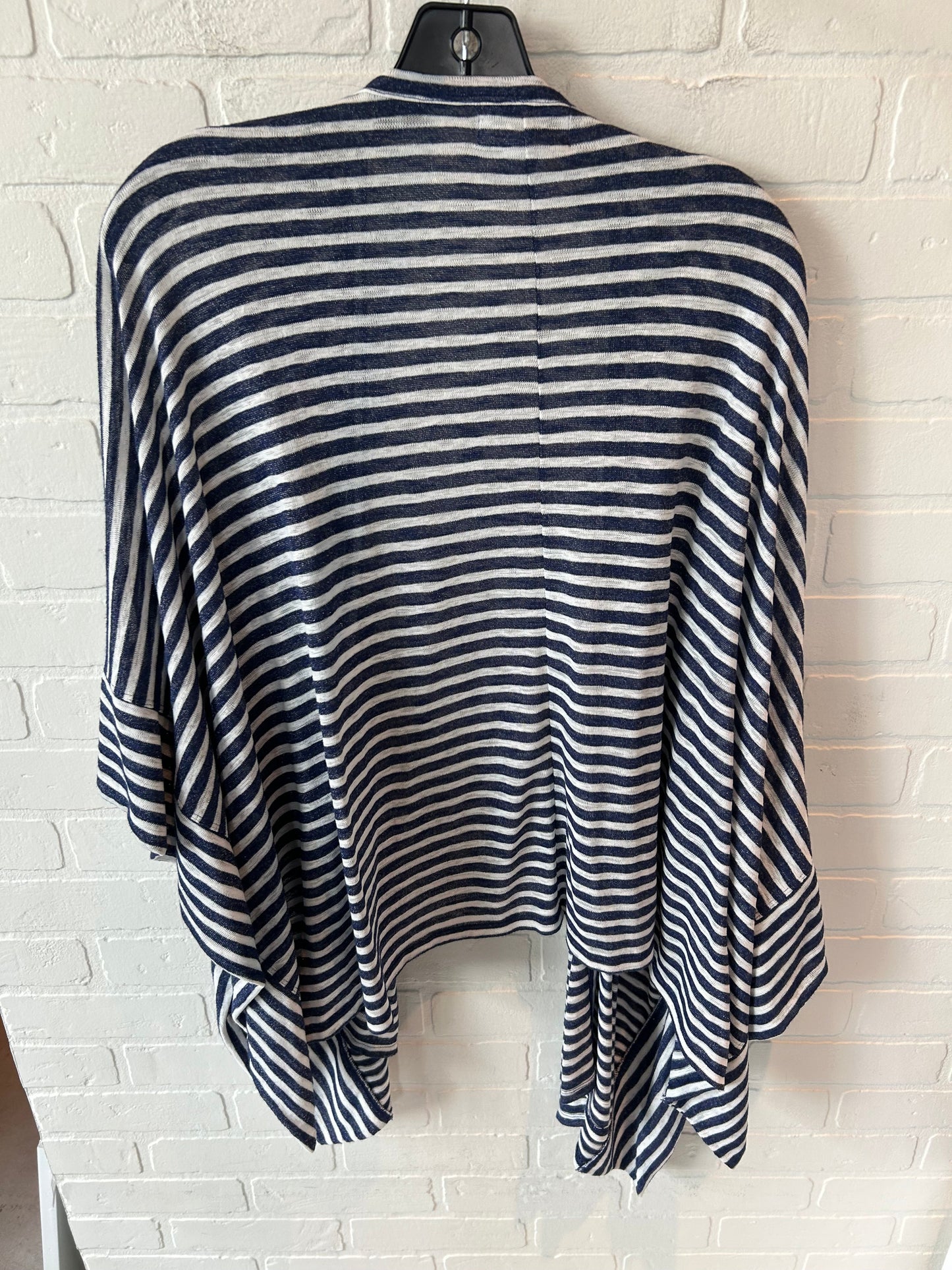 Cardigan By Liz Claiborne In Blue & White, Size: M