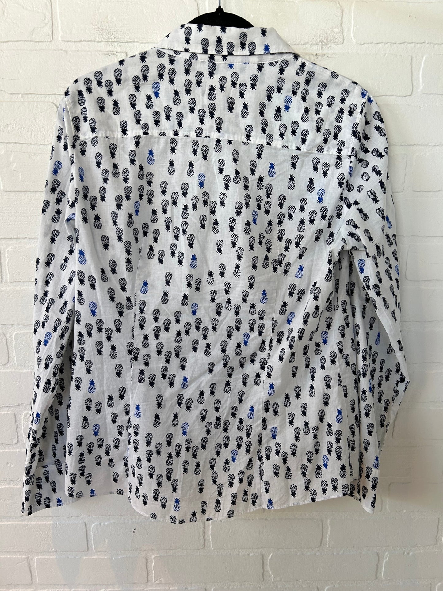 Top Long Sleeve By J. Crew In Black & White, Size: M