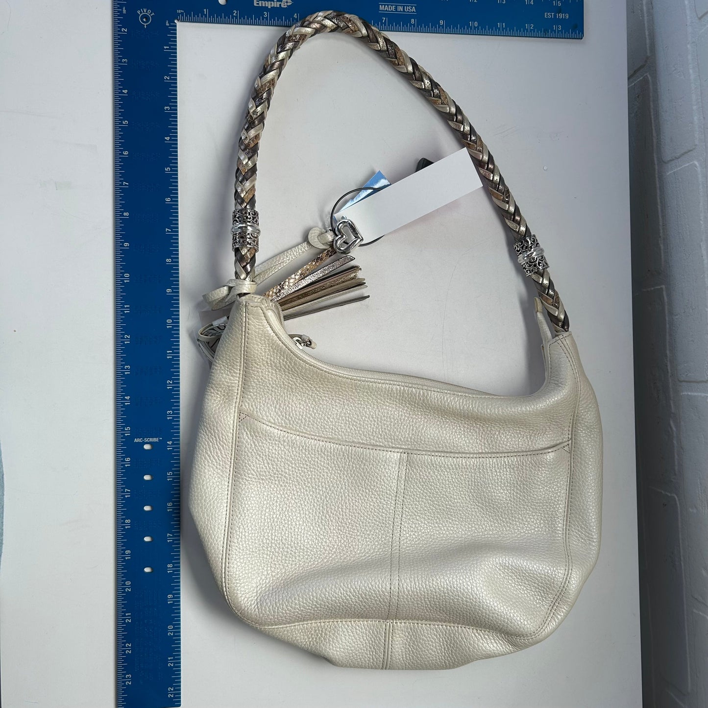 Handbag Leather By Brighton, Size: Large