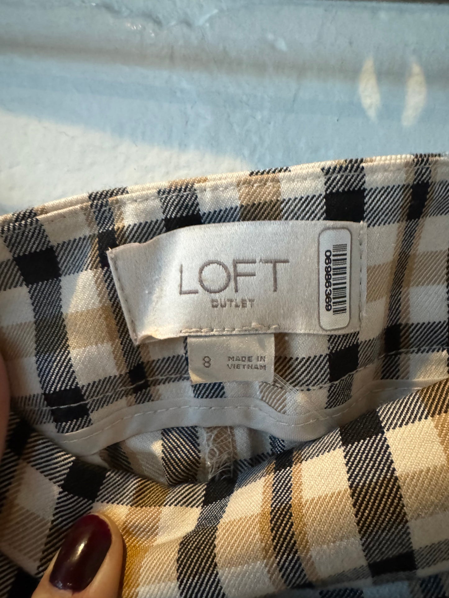 Pants Dress By Loft In Black & Tan, Size: 8