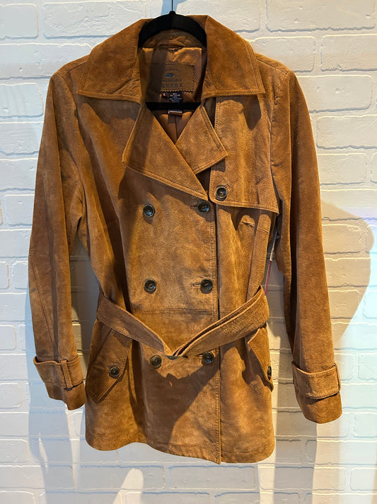 Jacket Leather By Cmb In Brown, Size: L