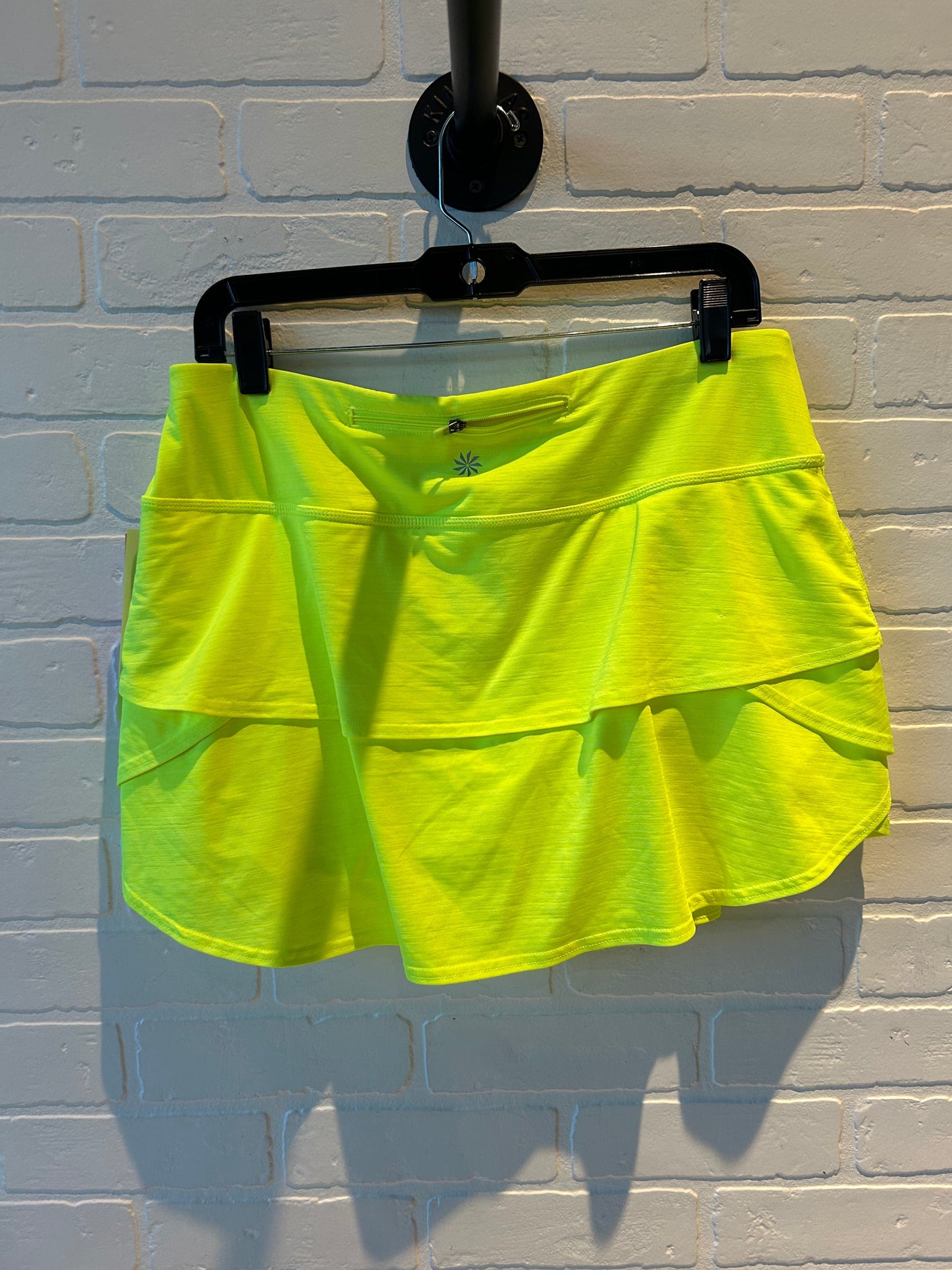 Athletic Skort By Athleta In Yellow, Size: 12