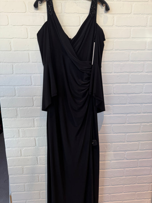 Dress Party Long By Lauren By Ralph Lauren In Black, Size: L