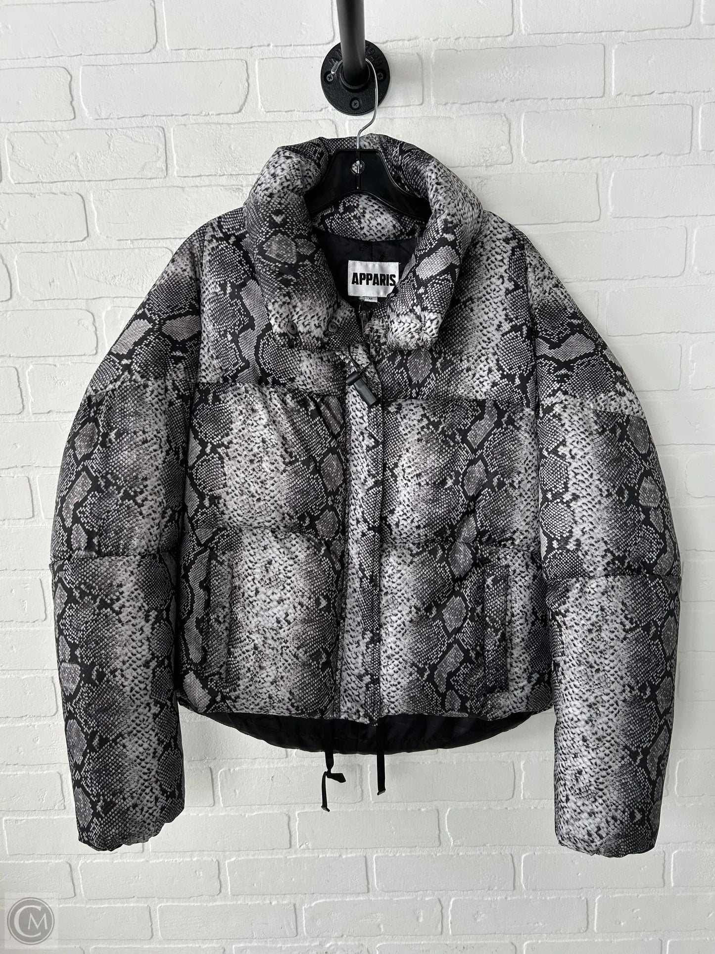 Coat Puffer & Quilted By APPARIS In Snakeskin Print, Size: M