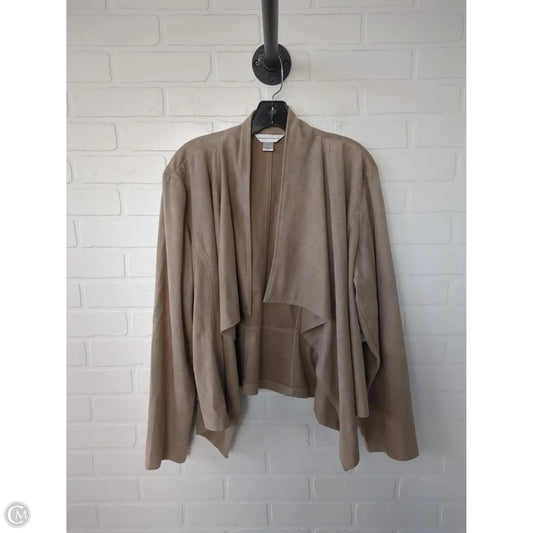 Blazer By Christopher And Banks In Tan, Size: Xl