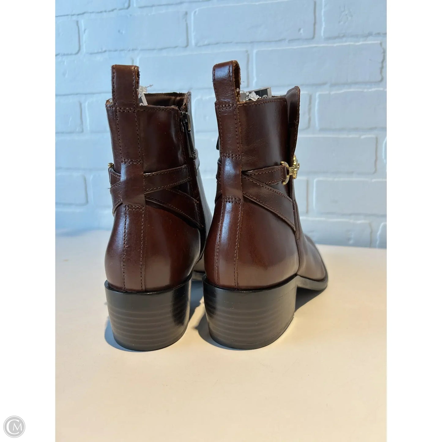 Boots Ankle Heels By Sam Edelman In Brown, Size: 7