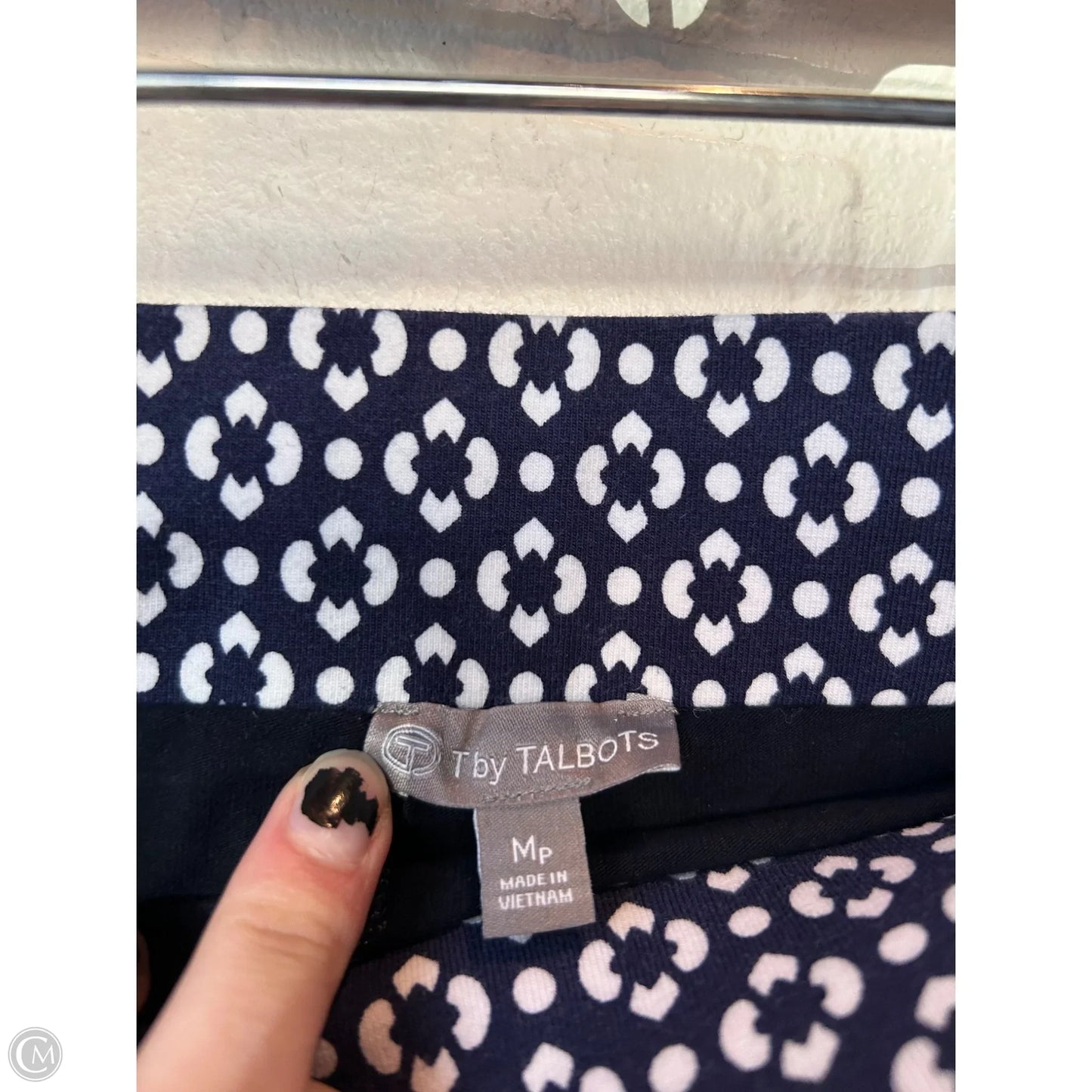 Skort By Talbots In Blue & White, Size: 10p