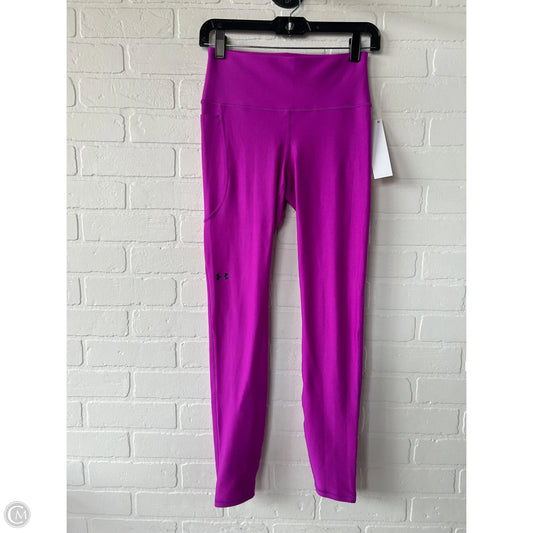 Athletic Leggings By Under Armour In Pink, Size: 0