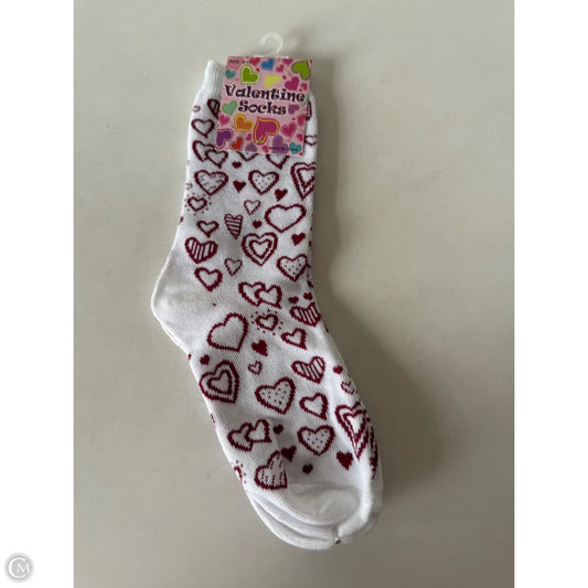 Socks By Clothes Mentor In Pink & White, Size: 0