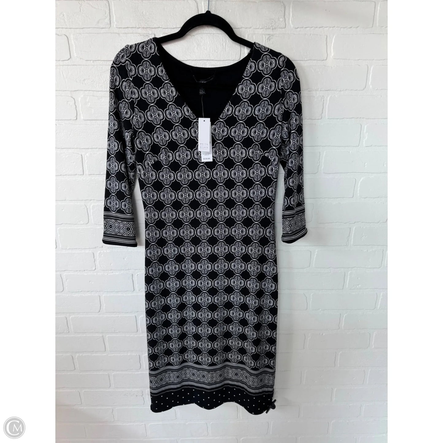 Dress Work By White House Black Market In Black & White, Size: Xs