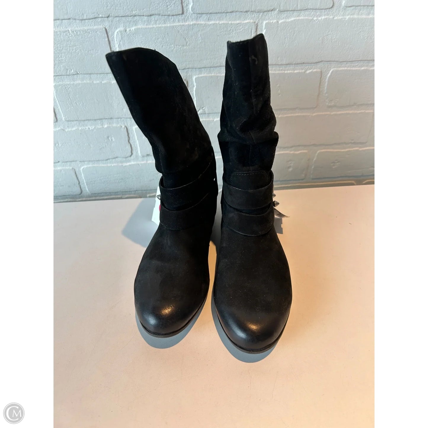 Boots Mid-calf Flats By Aldo In Black & Blue, Size: 7.5