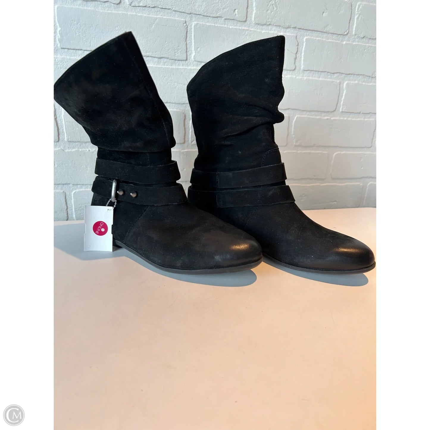 Boots Mid-calf Flats By Aldo In Black & Blue, Size: 7.5