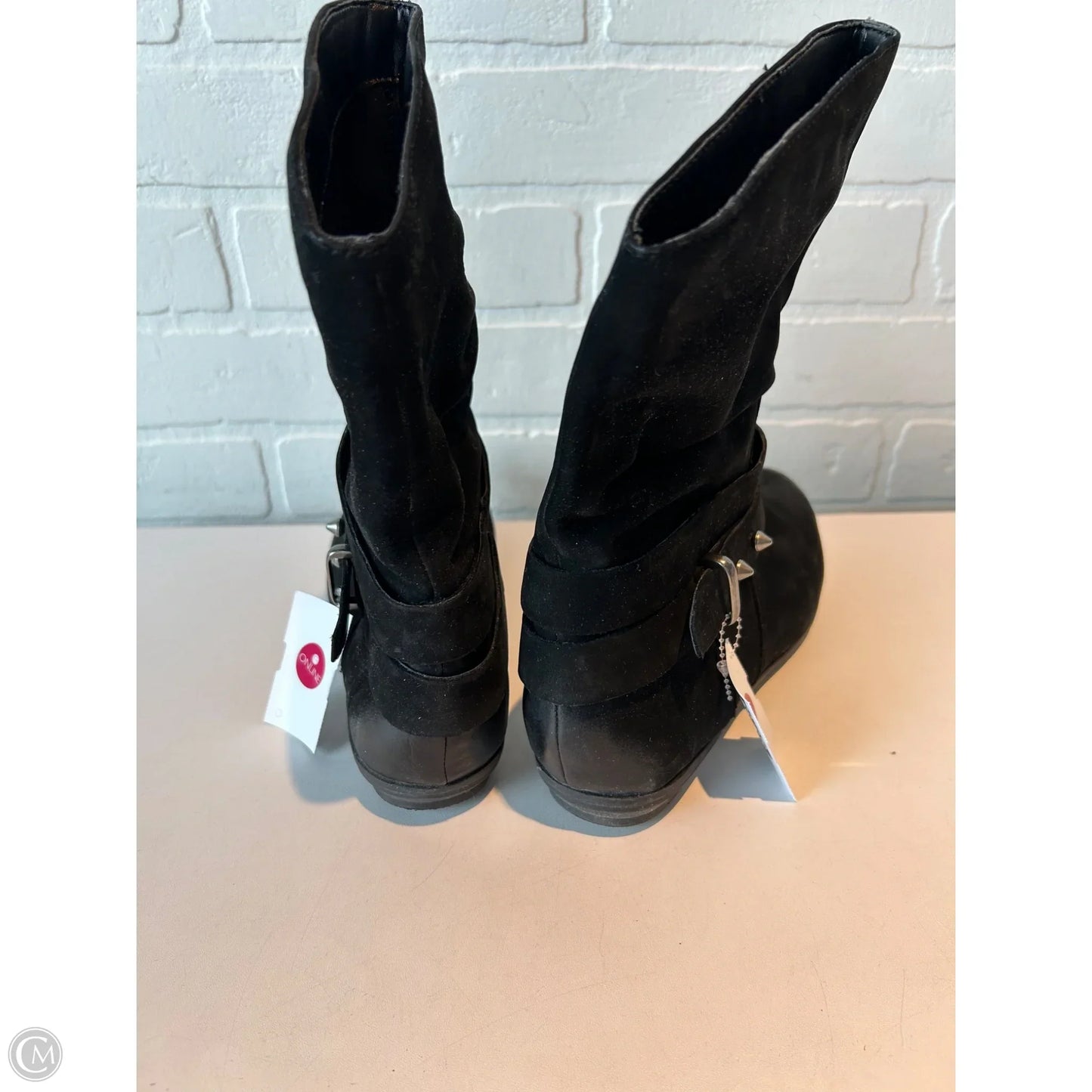 Boots Mid-calf Flats By Aldo In Black & Blue, Size: 7.5