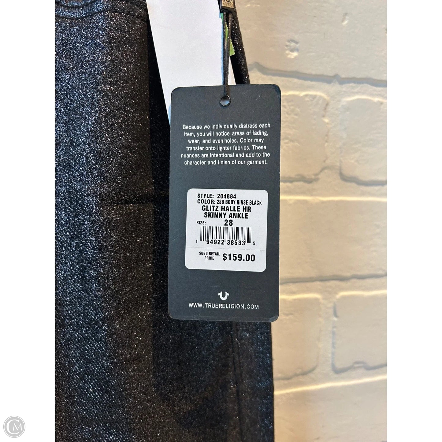 Jeans Skinny By True Religion In Black, Size: 6