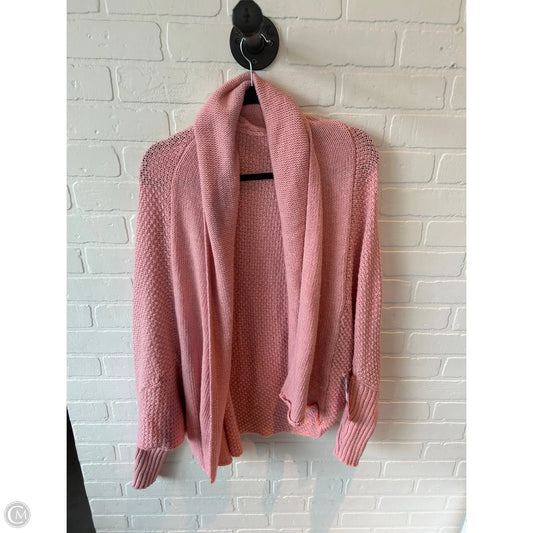 Sweater Cardigan By Clothes Mentor In Pink, Size: M