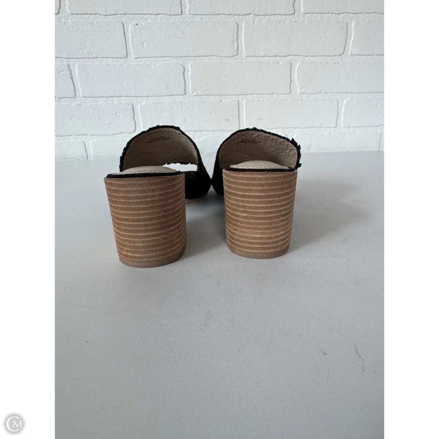 Sandals Heels Block By Rebel In Black, Size: 9