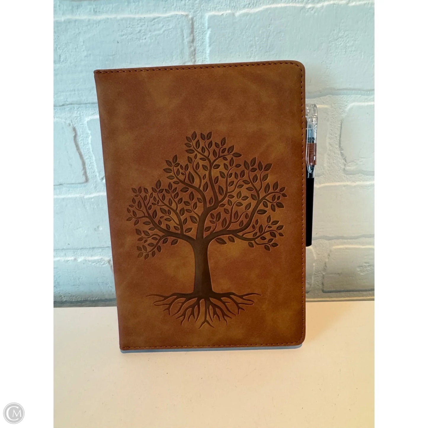 NEW! LEATHER JOURNAL W/ PEN