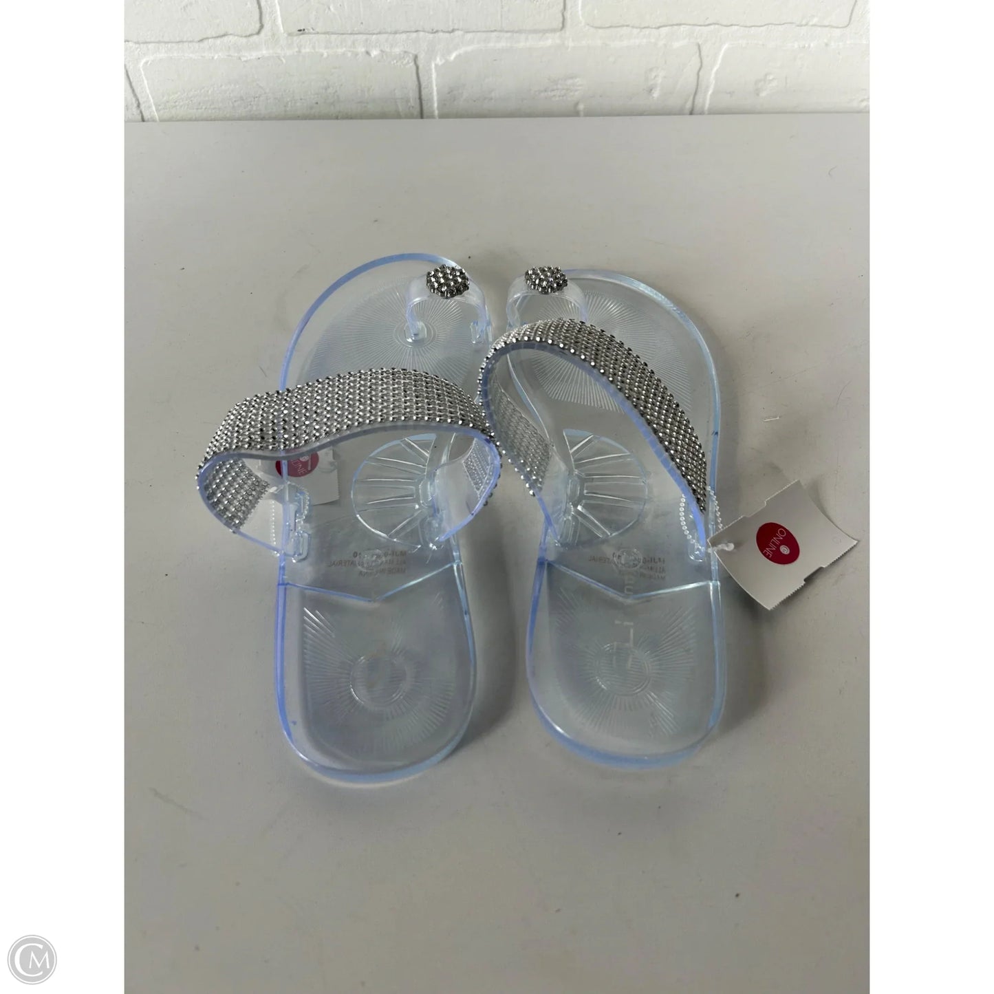 Sandals Flats By Cl By Chinese Laundry In Silver, Size: 10