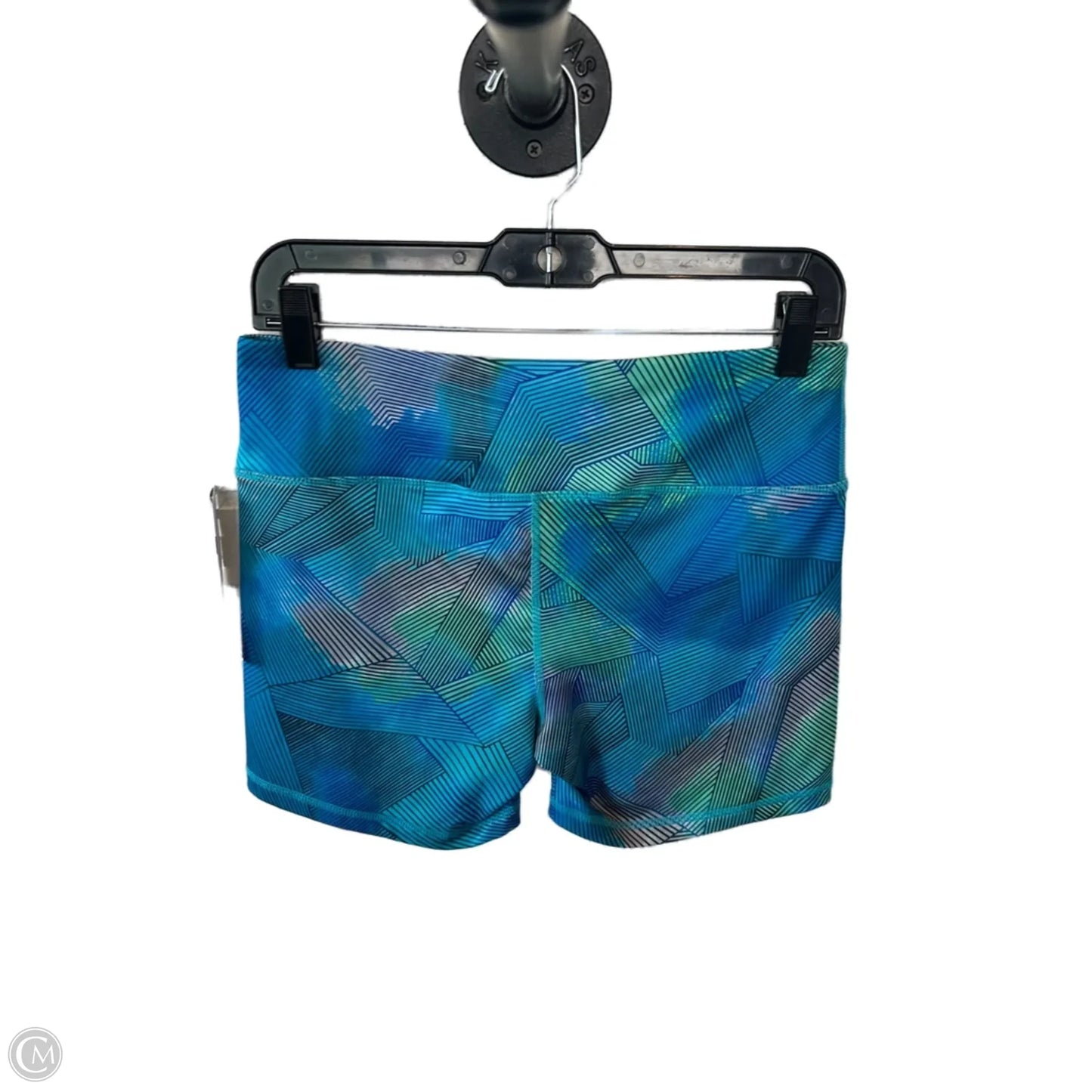 Athletic Shorts By Reebok In Blue & Green, Size: 8