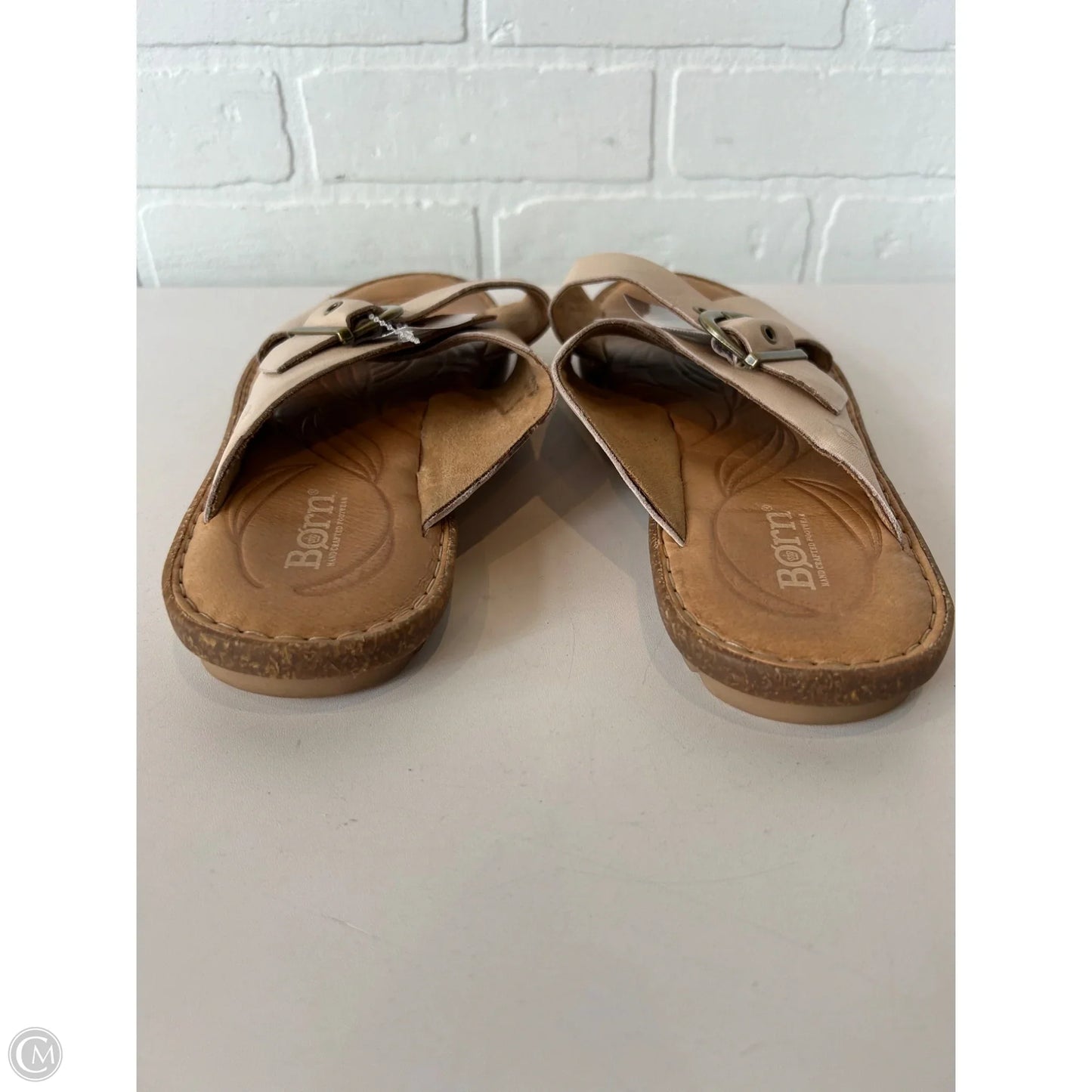 Sandals Flats By Born In Tan, Size: 10