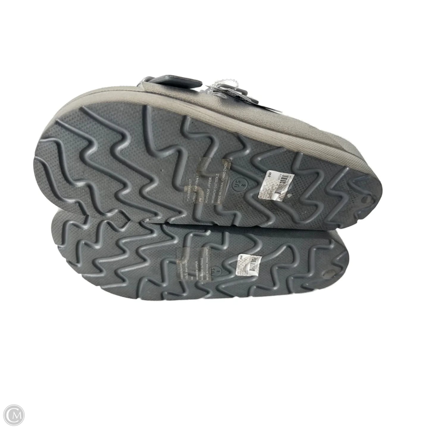 Sandals Flats By Lane Bryant In Silver, Size: 8