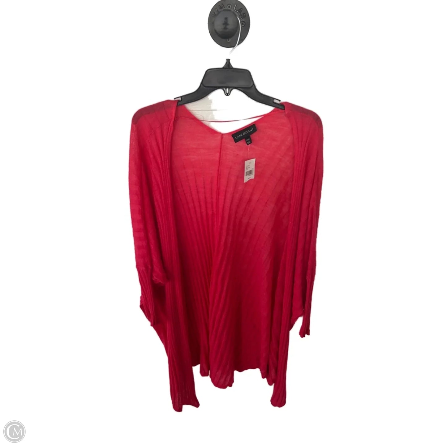 Sweater Cardigan By Lane Bryant In Coral, Size: 1x