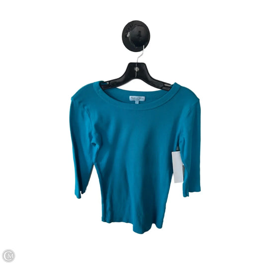 Top 3/4 Sleeve Basic By Michael Stars In Blue, Size: S
