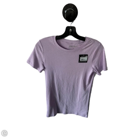 Top Short Sleeve Basic By Eddie Bauer In Purple, Size: M