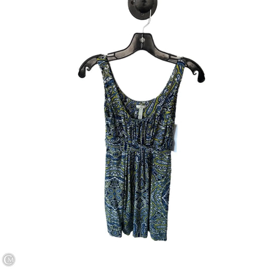 Dress Casual Short By Soma In Blue & Green, Size: Xs