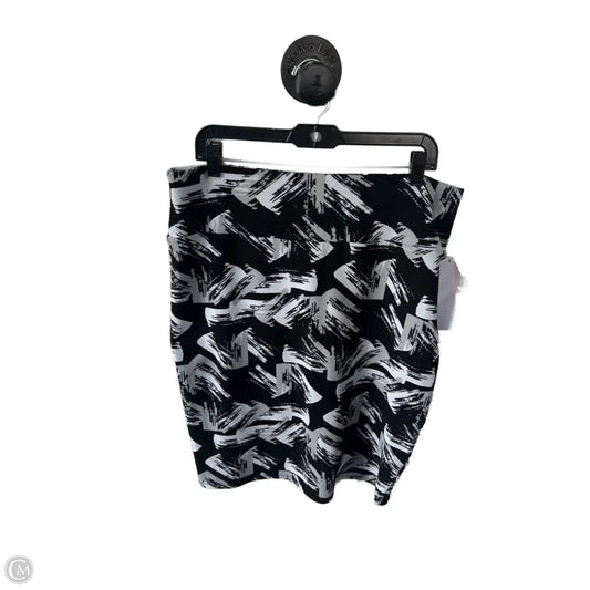 Skirt Midi By Lularoe In Black & Grey, Size: 16
