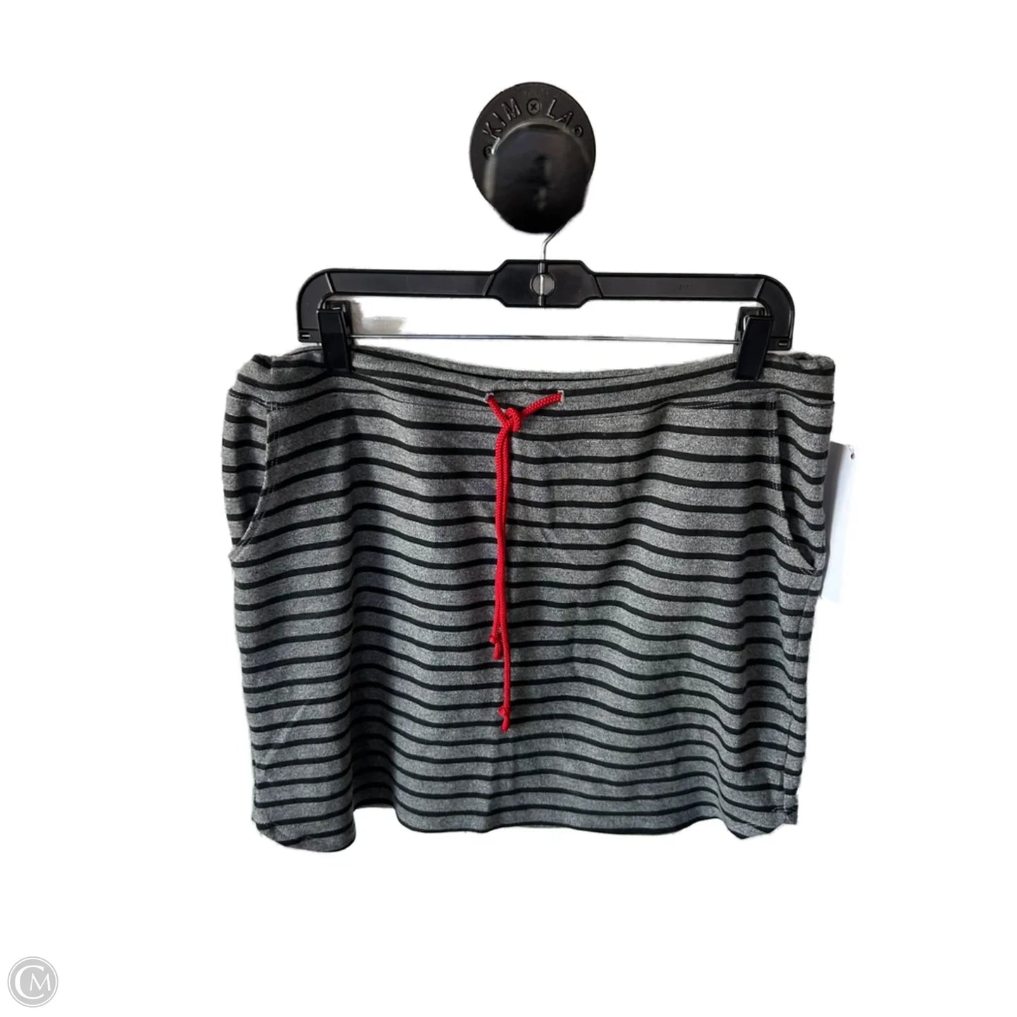 Skirt Mini & Short By Sundry In Black & Grey, Size: 12