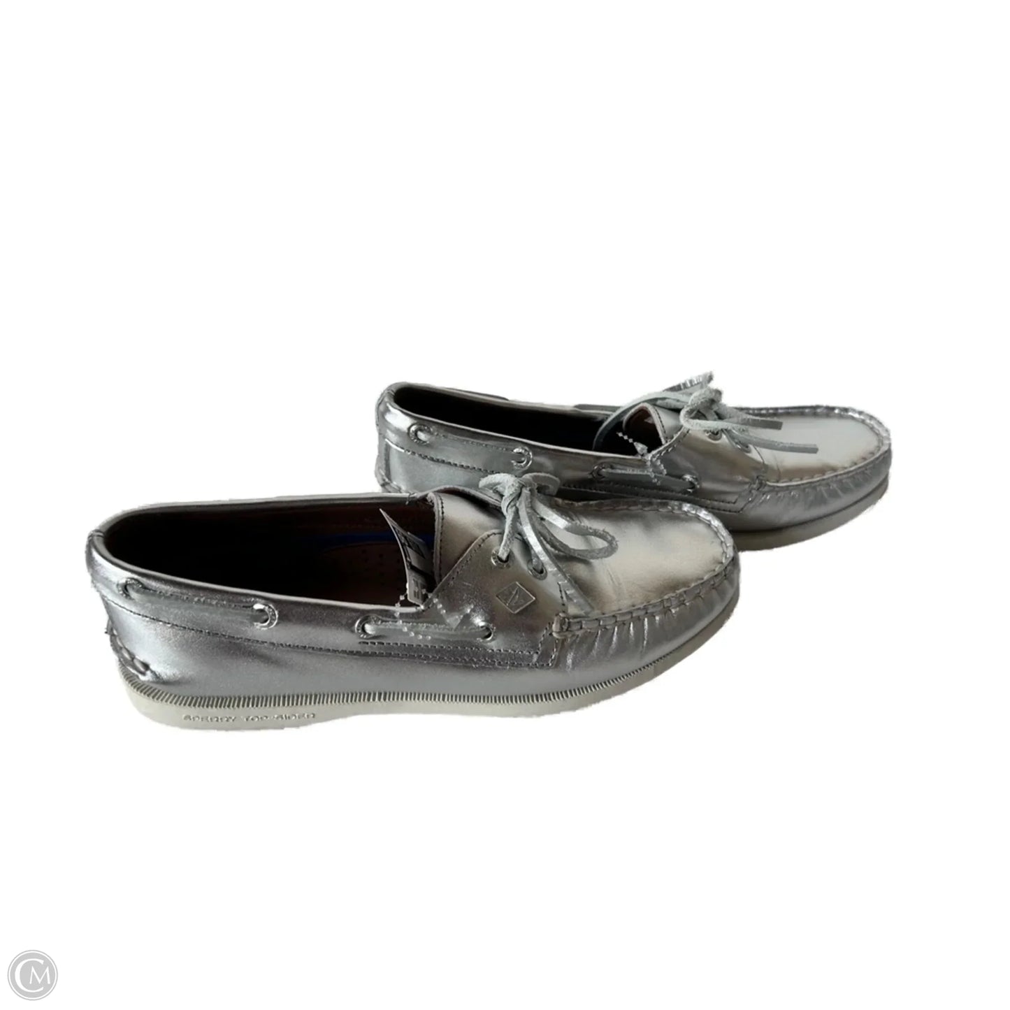 Shoes Flats By Sperry In Silver, Size: 7