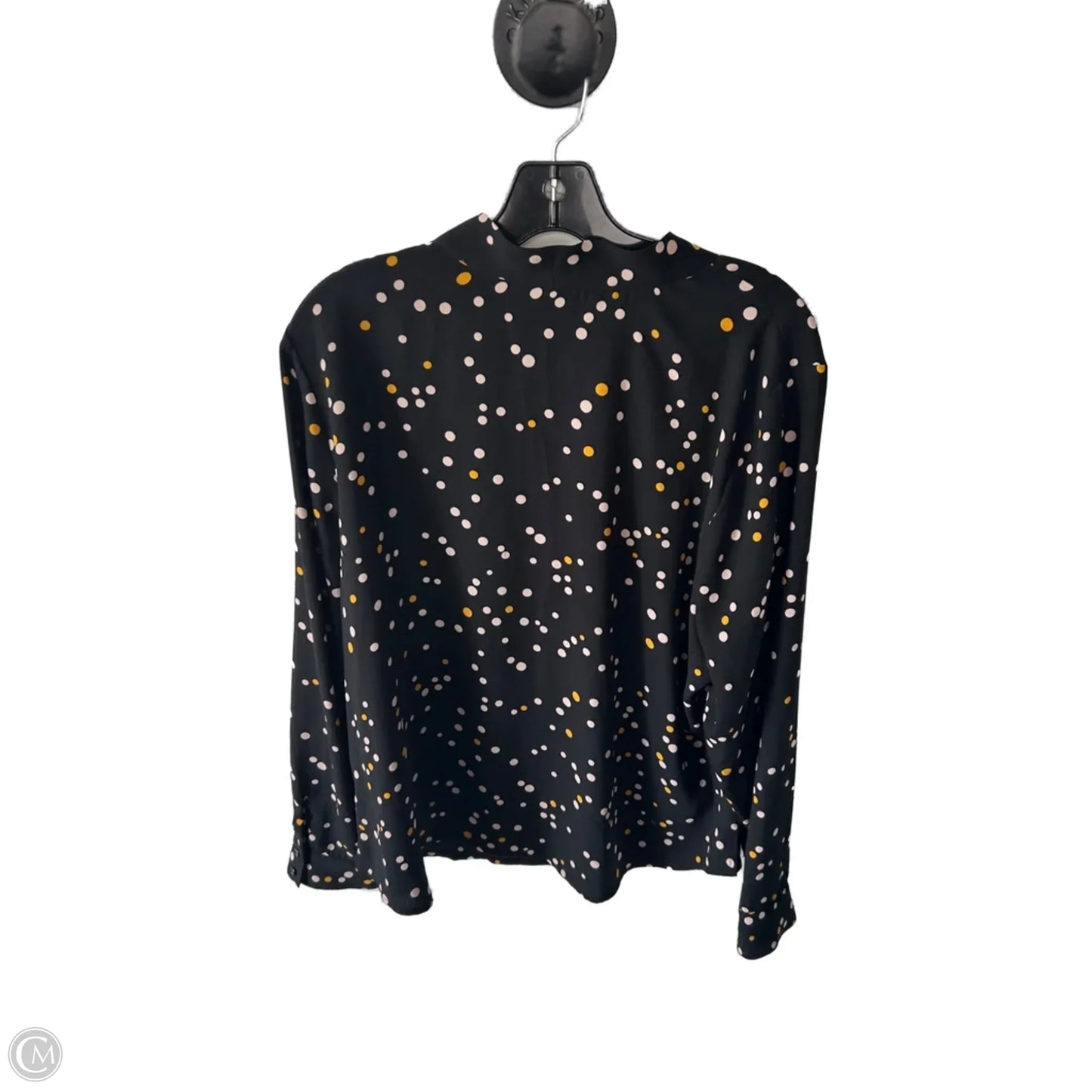 Top Long Sleeve By Halogen In Black & Pink, Size: Xxl