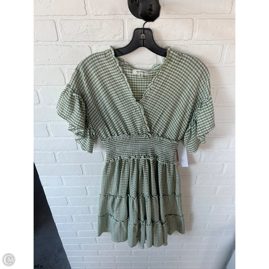 Dress Casual Short By Max Studio In Green & White, Size: Xs