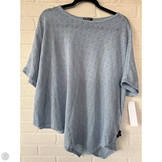 Sweater Short Sleeve By Heimish Usa In Blue, Size: 1x