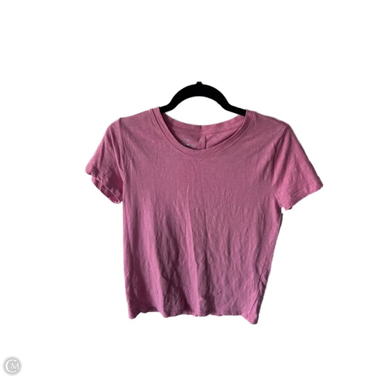 Top Short Sleeve Basic By J. Crew In Pink, Size: S