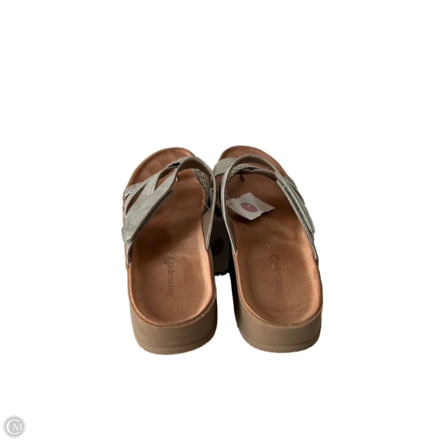 Sandals Flats By Bare Traps In Gold & Tan, Size: 8.5
