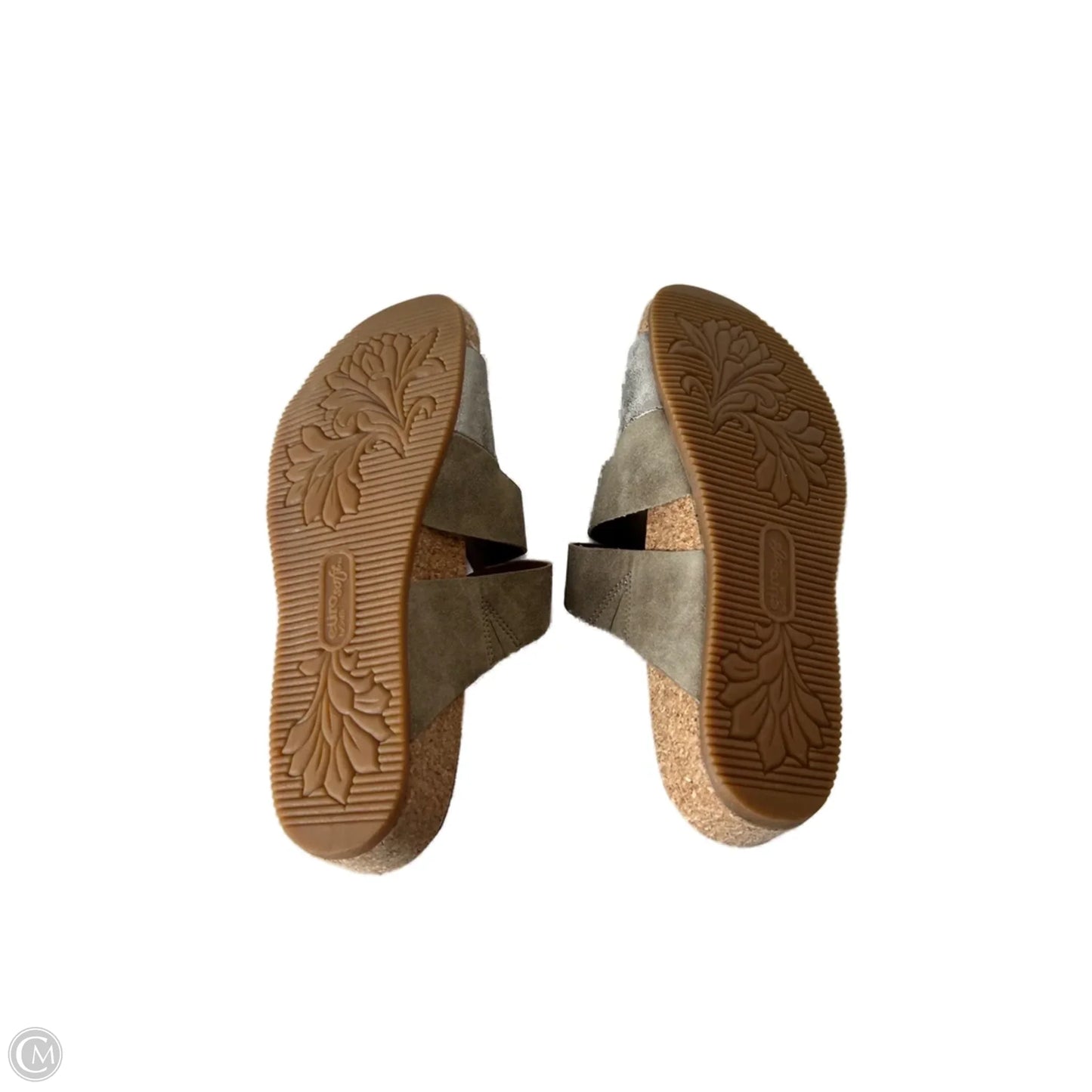 Sandals Flats By Sofft In Gold & Tan, Size: 8.5