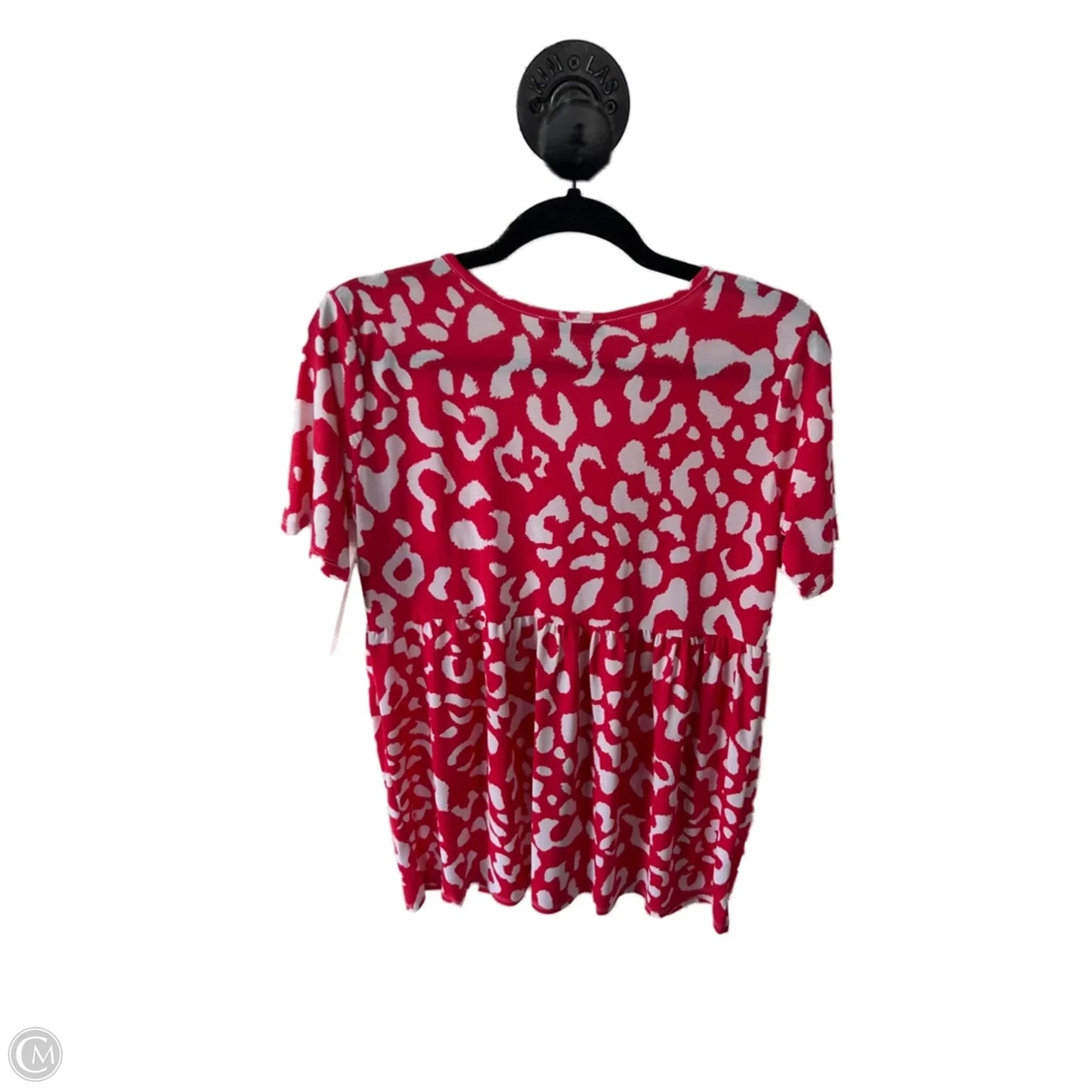 Top Short Sleeve By Heimish Usa In Red & White, Size: S
