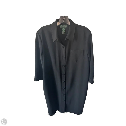 Dress Work By Lauren By Ralph Lauren In Black, Size: L