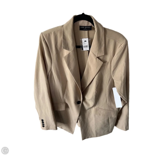 Blazer By Lane Bryant In Tan, Size: 2x