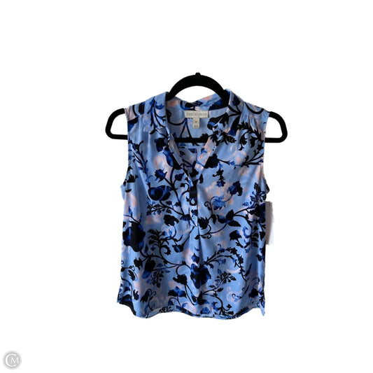 Top Sleeveless By Dana Buchman In Blue & Pink, Size: S