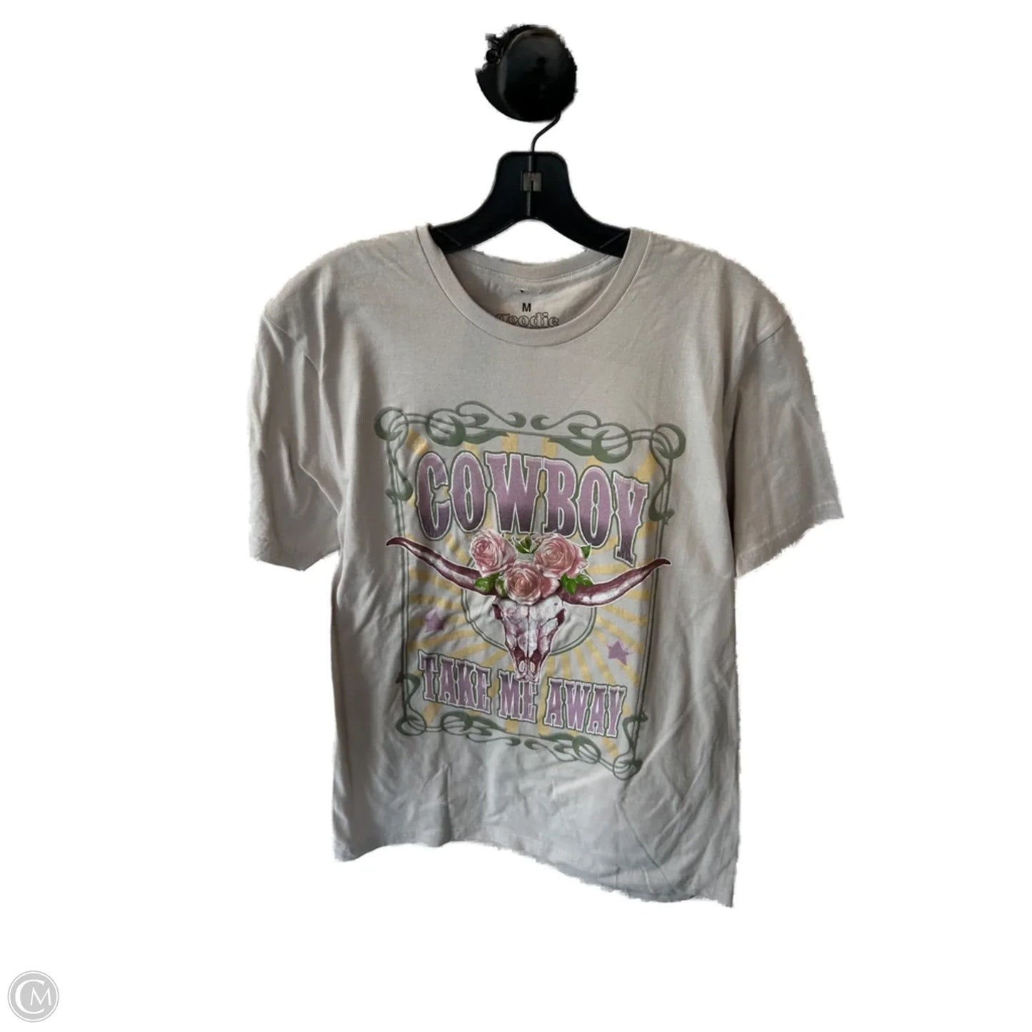 Top Short Sleeve Basic By Clothes Mentor In Grey & Purple, Size: Xxl