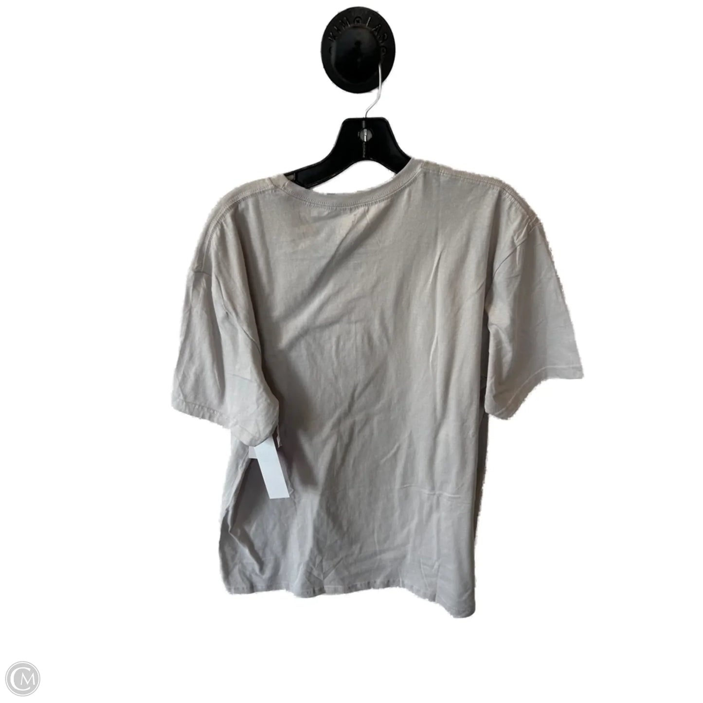 Top Short Sleeve Basic By Clothes Mentor In Grey & Purple, Size: M