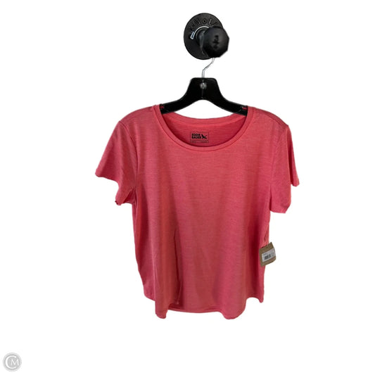 Athletic Top Short Sleeve By Eddie Bauer In Orange, Size: M