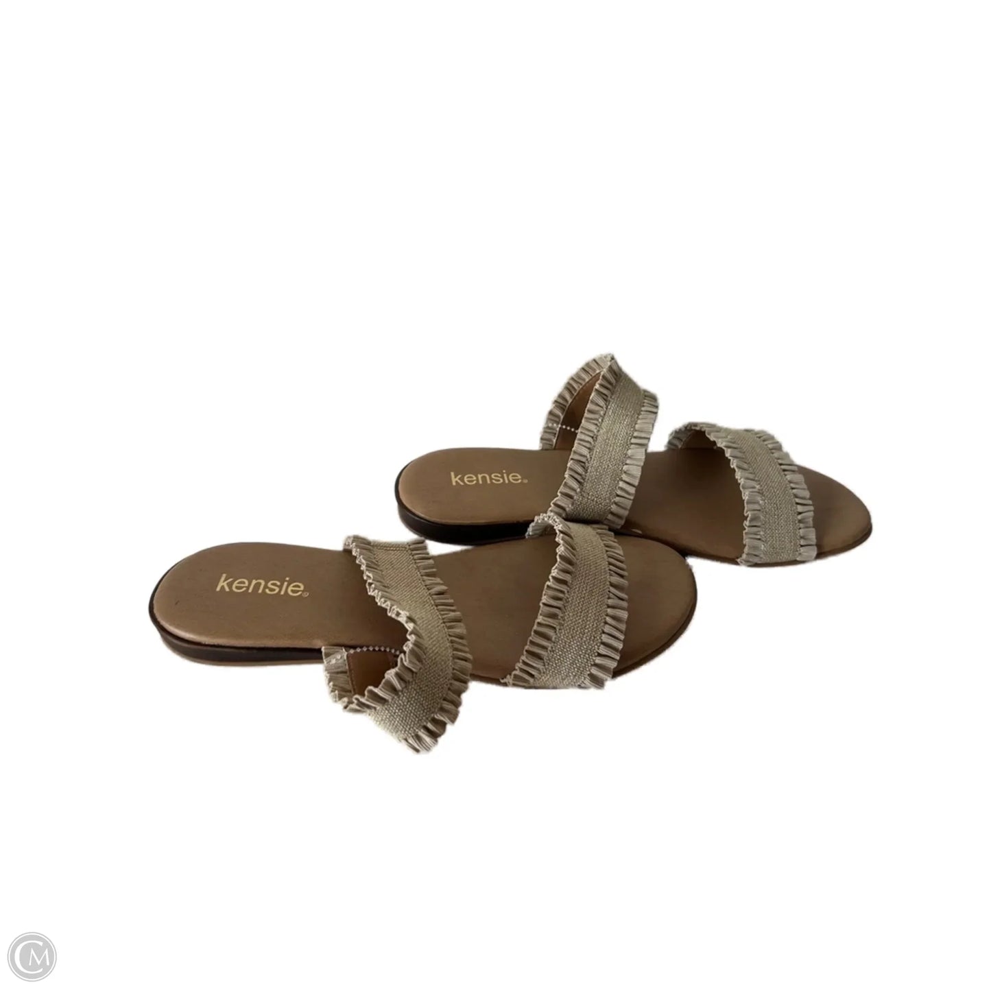 Sandals Flats By Kensie In Gold & Tan, Size: 9.5
