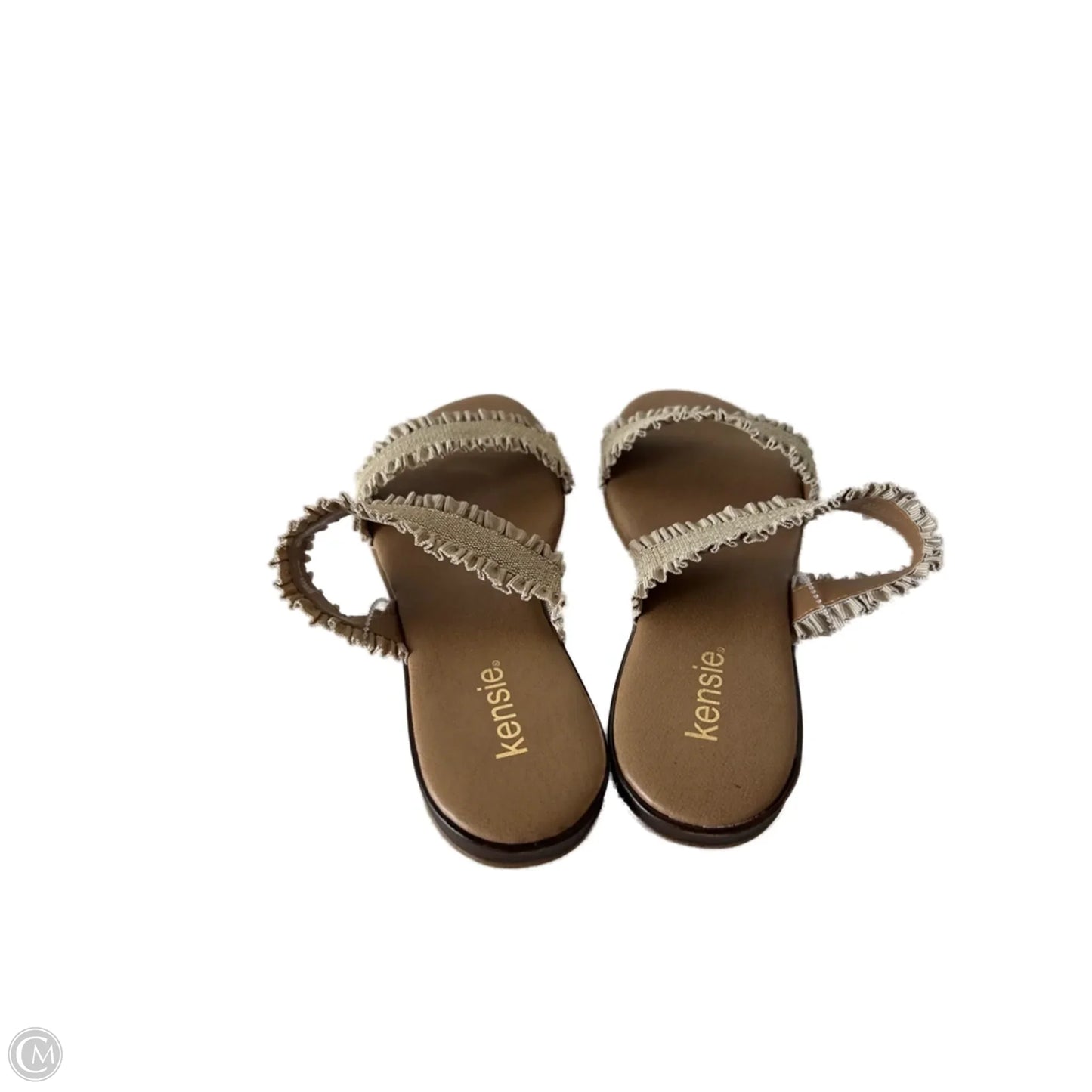 Sandals Flats By Kensie In Gold & Tan, Size: 9.5