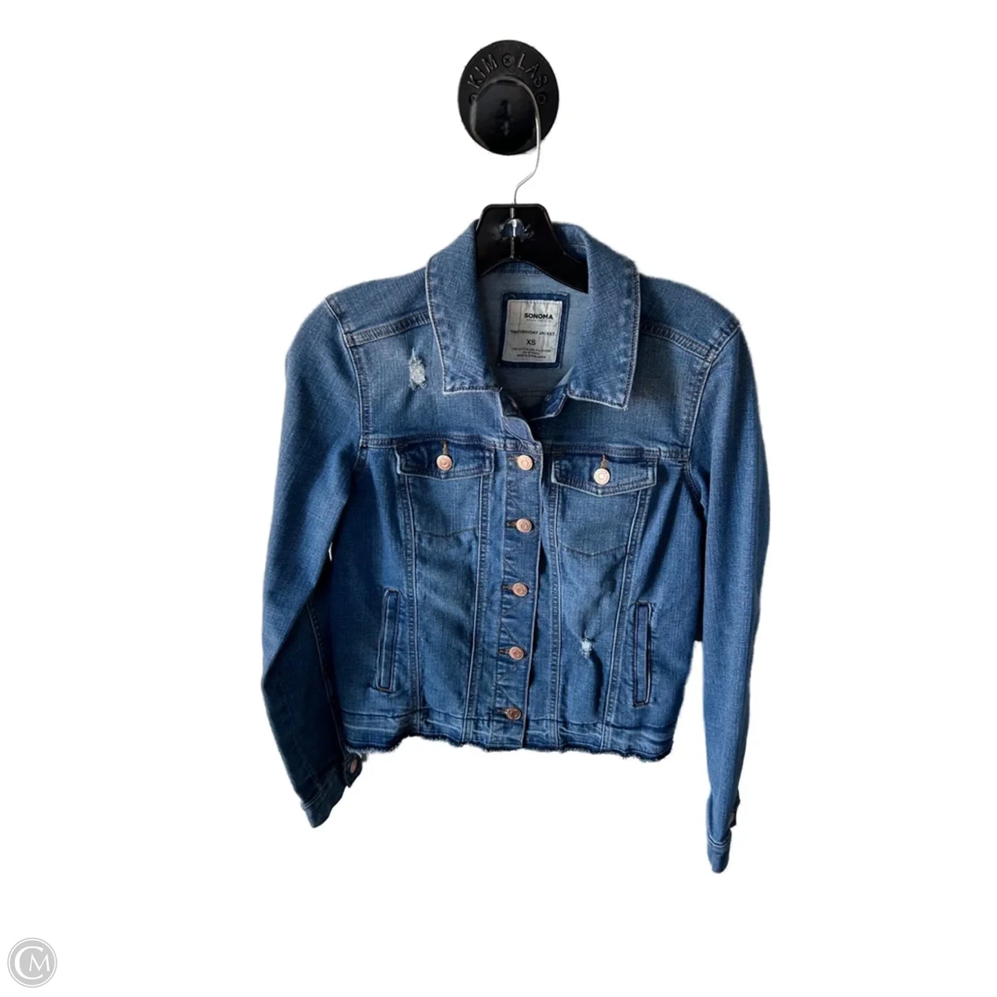 Jacket Denim By Sonoma In Blue Denim, Size: Xs