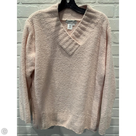 Sweater By Coldwater Creek In Peach, Size: M